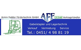 Logo von Armin Fedder Fördertechnik GmbH Gabelstapler u. Lagertechnik