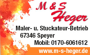 Logo von M & S Heger Maler- u. Stuckateur-Betrieb
