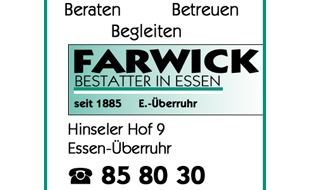 Logo von Beerdigung FARWICK