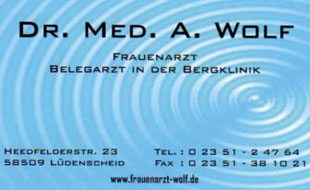 Logo von Wolf, Andreas Dr. med. Frauenarzt