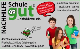 Logo von Nachhilfe > Schule gut < Mülheim Gehring-Buchloh Sabine