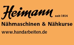 Logo von Heimann Nähmaschinen + Nähkurse