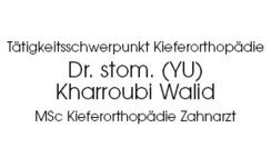 Logo von Dr. stom. (YU) Walid Kharroubi MSc Kieferorthopädie Zahnarzt