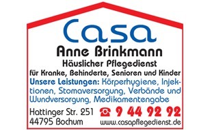 Logo von Casa Alten- u. Krankenpflege Anne Brinkmann
