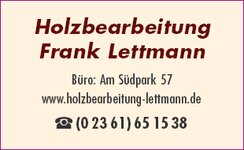 Logo von Holzbearbeitung Lettmann