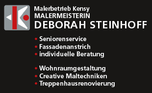Logo von Abarbeiten jeglicher Malerarbeiten Malerbetrieb Kensy, Malermeisterin Inh. Deborah Steinhoff