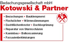 Logo von Bedachungsgesellschaft Kotowski & Partner mbH