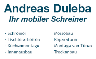 Logo von Duleba Andreas, Ihr mobiler Schreiner