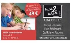 Logo von back2school Nachhilfe Essen-Stadtwald