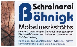 Logo von Böhnigk Möbelwerkstätte