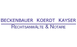Logo von Beckenbauer, Koerdt u. Kayser Rechtsanwälte und Notare