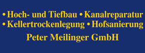 Logo von Bauunternehmen Peter Meilinger GmbH