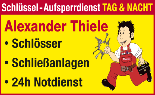 Logo von Schlüssel- & Aufsperrdienst Alexander Thiele Tag & Nacht Schlüsseldienst