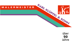 Logo von KARL KLÜPFEL & SOHN Malerbetrieb in der 3. Generation seit über 90 Jahren