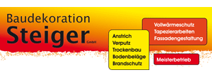 Logo von Baudekoration Steiger GmbH