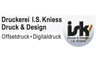 Logo von I. S. Kniess Druck & Design Digital- und Offsetdruck