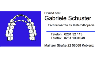 Logo von Schuster Gabriele Dr. med. dent.