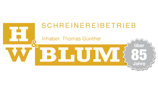 Logo von H&W Blum Schreinereibetrieb e.K.