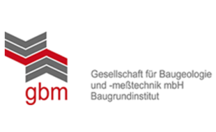 Logo von gbm Gesellschaft für Baugeologie und -meßtechnik mbH Baugrundinstitut
