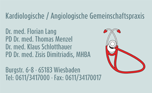 Logo von Lang F. Dr. med., Menzel Th. PD Dr. med., Schlotthauer K. Dr. med., Dimitriadis Z.  PD Dr. med. Kardiologische  Angiologische Praxis