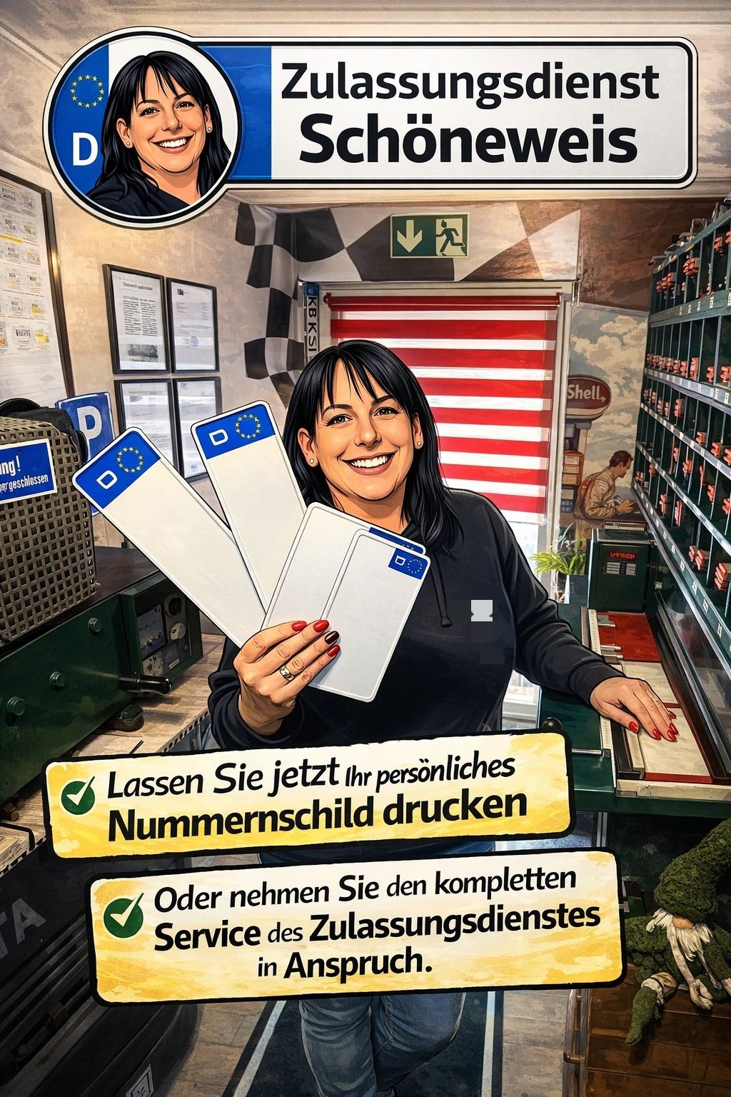 Logo von Kfz Kennzeichen und Zulassungsdienst Kerstin Schöneweis