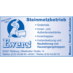 Logo von Steinmetzbetrieb Ewers