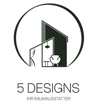 Logo von 5 Designs – Ihr Raumausstatter