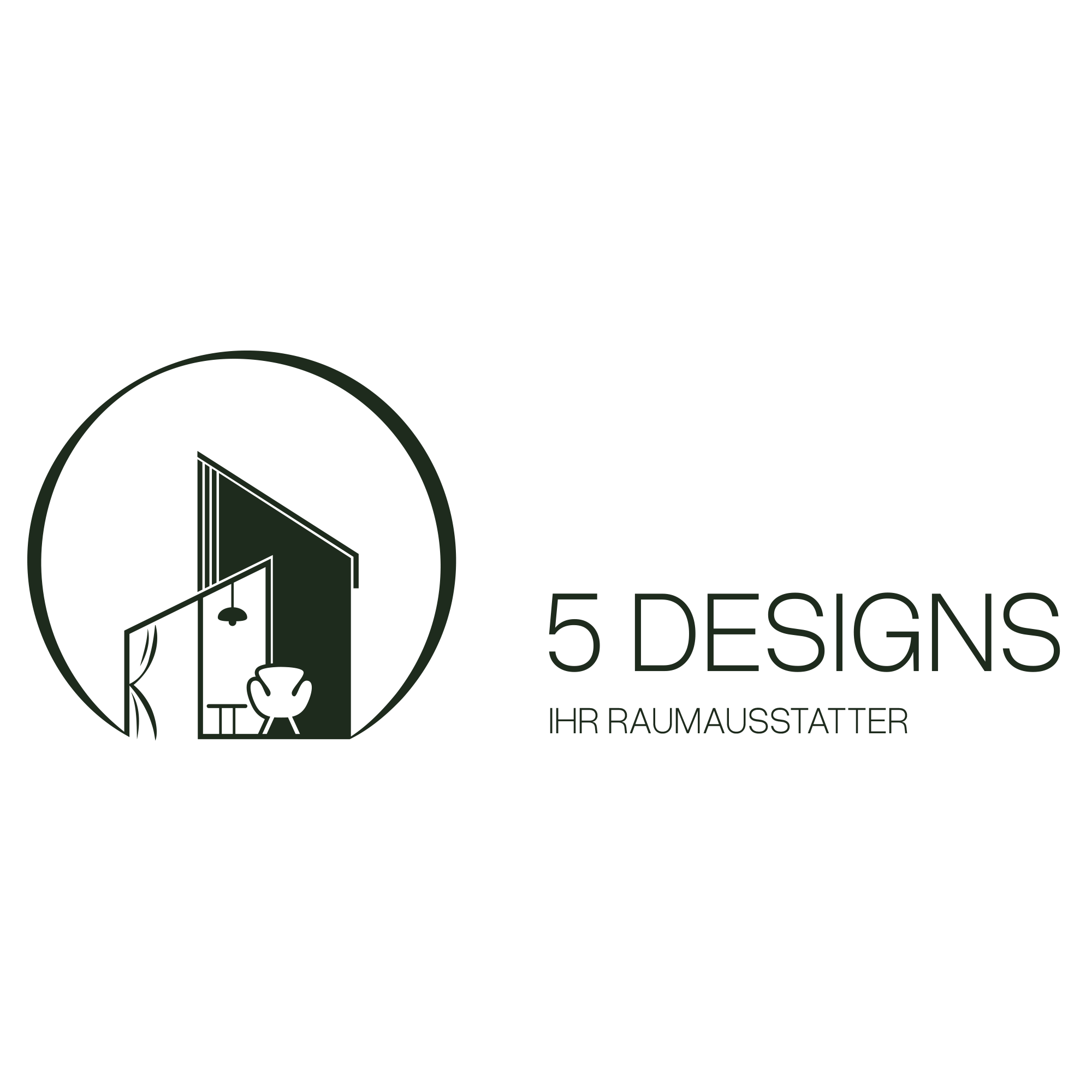 Logo von 5 Designs – Ihr Raumausstatter