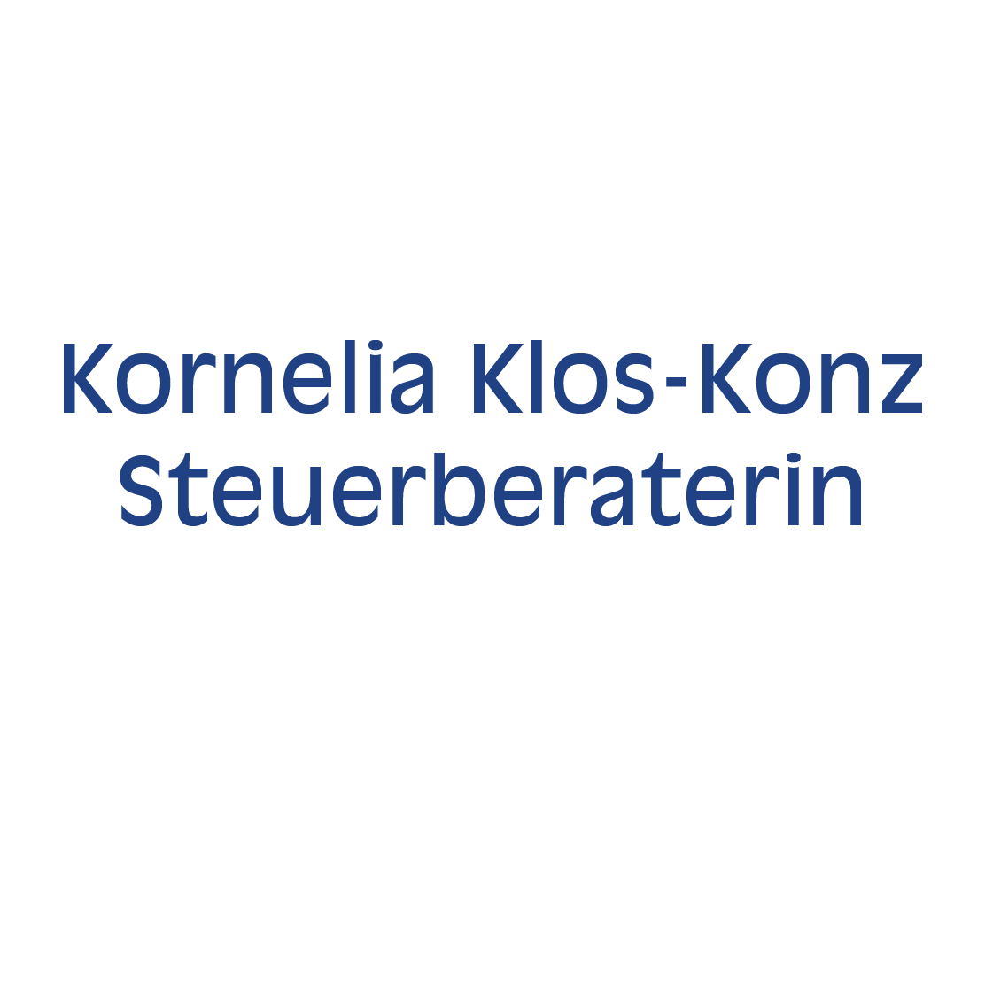 Logo von Kornelia Klos-Konz Steuerberaterin