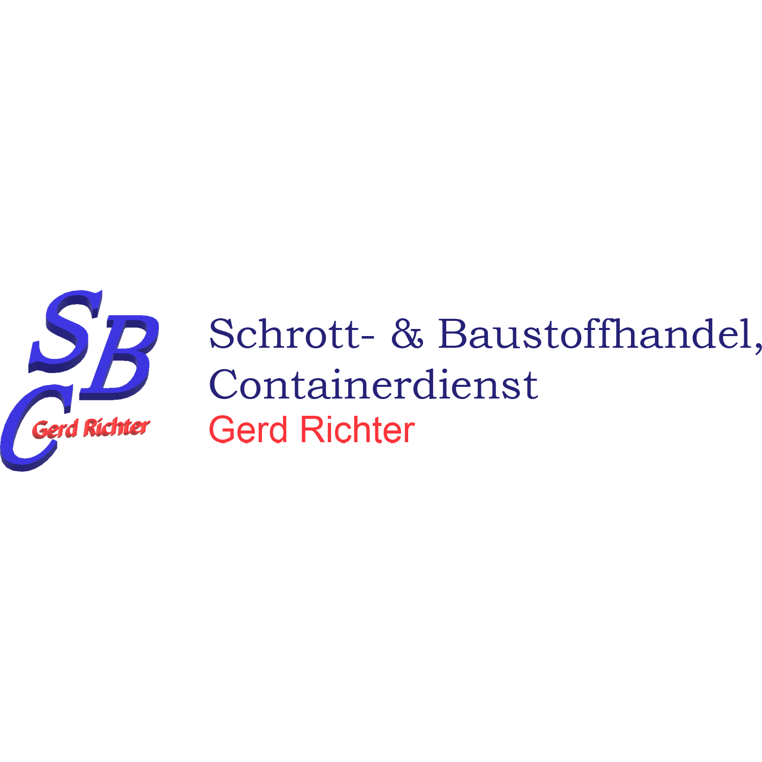 Logo von Schrott- und Baustoffhandel, Containerdienst Gerd Richter (SBC Gerd Richter)
