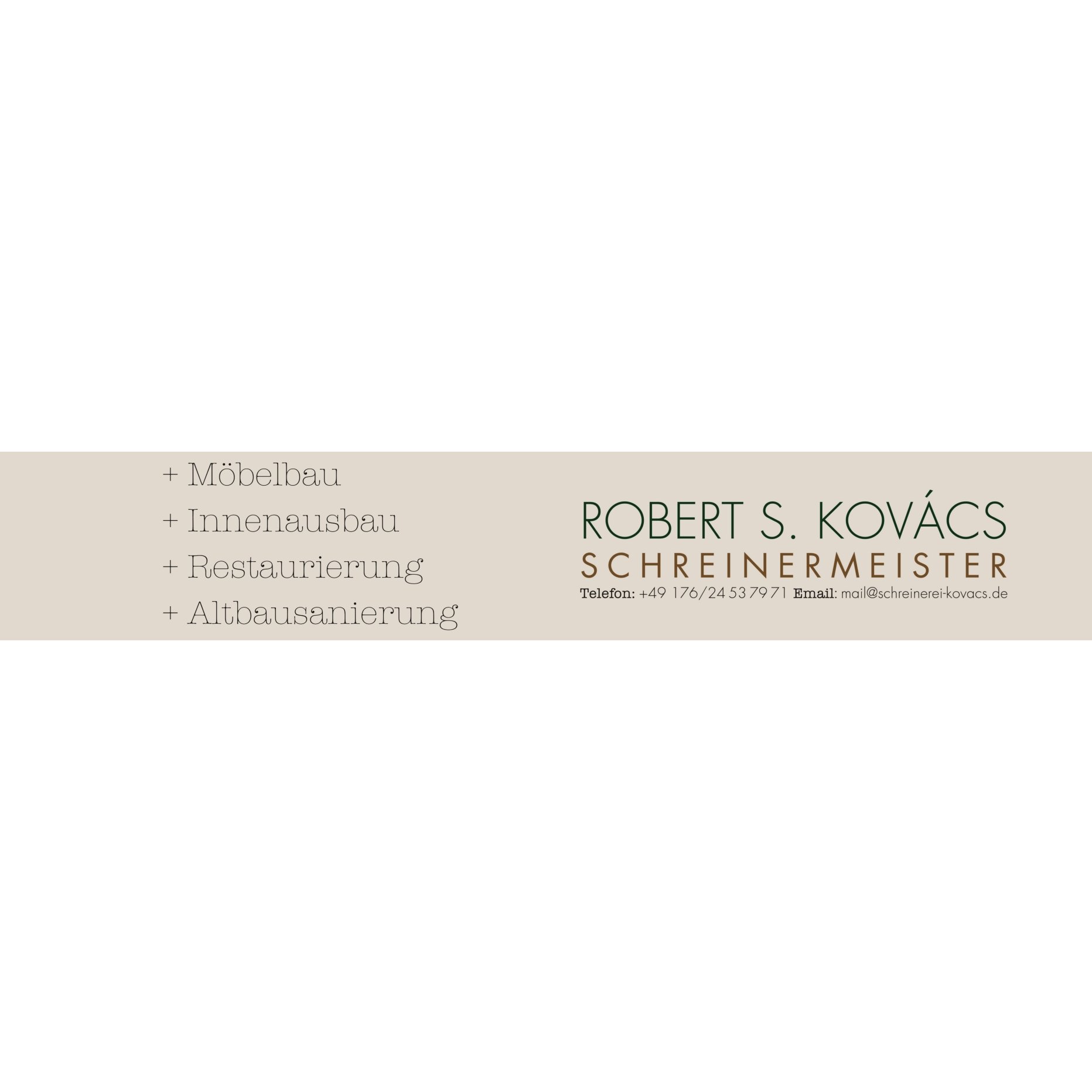 Logo von Schreinerei Robert Stephan Kovács
