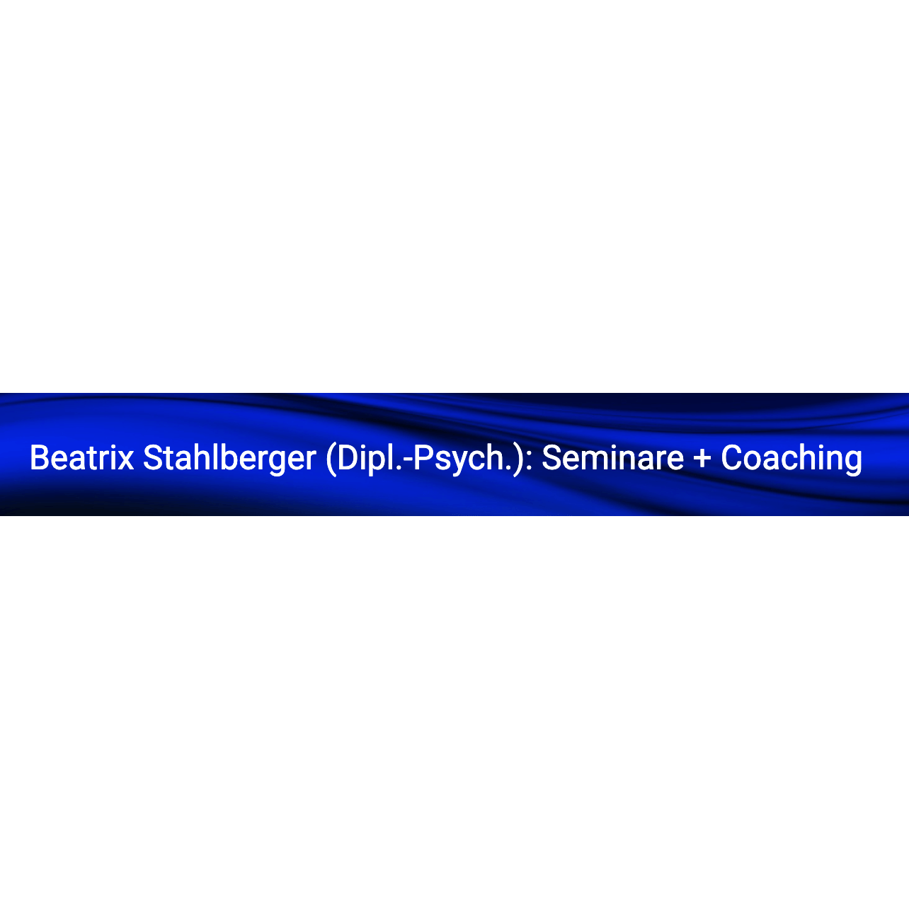 Logo von Beatrix Stahlberger (Dipl.-Psych.) Seminare + Coaching