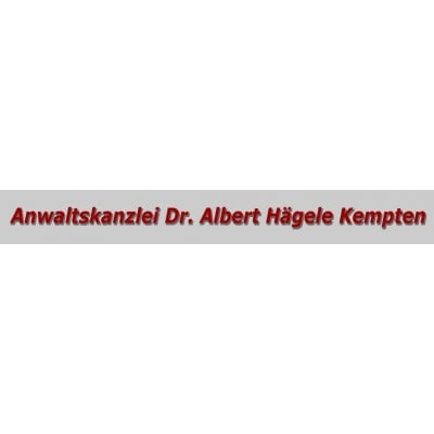 Logo von Rechtsanwalt Erbrecht Kempten Dr. jur. Albert Hägele Anwalt Rechtsanwälte
