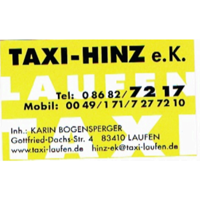 Logo von Taxi Hinz e.K. Inhaberin Karin Bogensperger