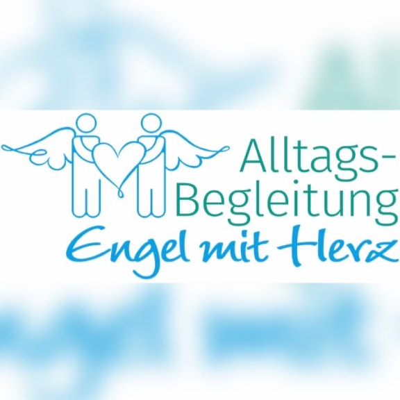 Logo von Alltagsbegleitung-Engel mit Herz