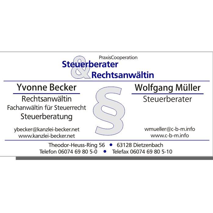 Logo von Becker + Müller Steuerberater + Rechtsanwältin Yvonne Becker + Wolfgang Müller