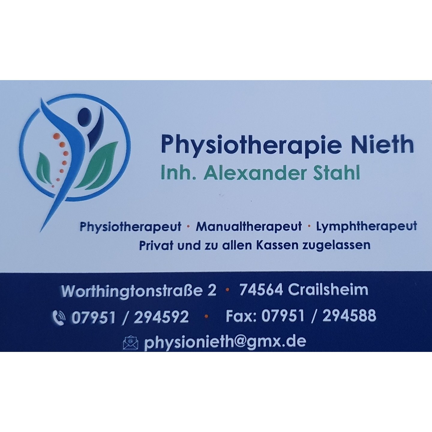 Logo von Physiotherapie Nieth Inh. Alexander Stahl