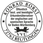 Logo von Borst Konrad Reutlinger Übersetzer